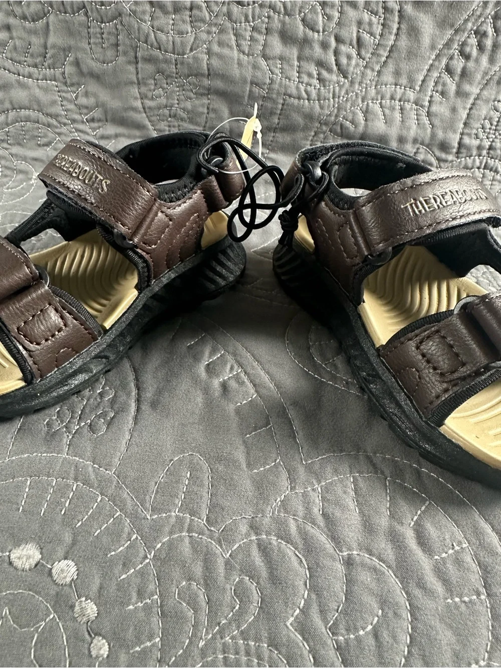 Thereabouts Toddler Boys  Lil Gulf Brown Strap Sandals NWT Size Toddler 6